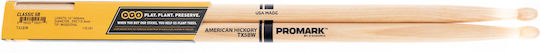 Promark Hickory Drumsticks Drums Classic 5B with Tip Shape Oval