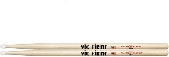 Vic Firth Hickory Drumsticks Drums American Classic 5B with Tip Shape Drop