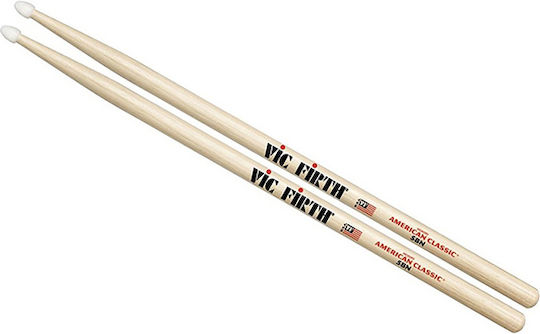 Vic Firth Hickory Drumsticks Drums American Classic 5B with Tip Shape Drop