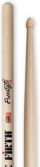 Vic Firth Hickory Drumsticks Drums American Concept Freestyle 7A with Tip Shape Oval