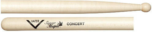 Vater Maple Μπαγκέτες Ντραμς Sugar Concert 2B με Σχήμα Μύτης Ball