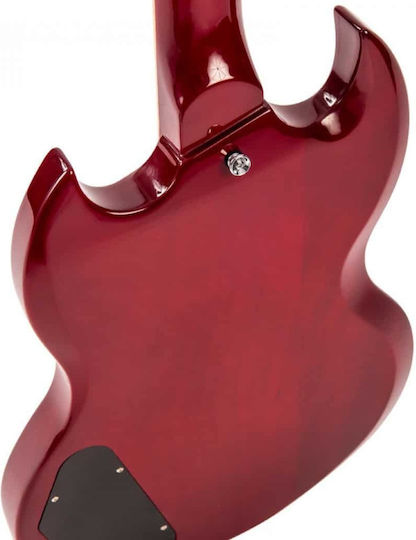 Vintage VS6 ReIssued Chitară Electrică cu HH Configurație Doze Cherry Red