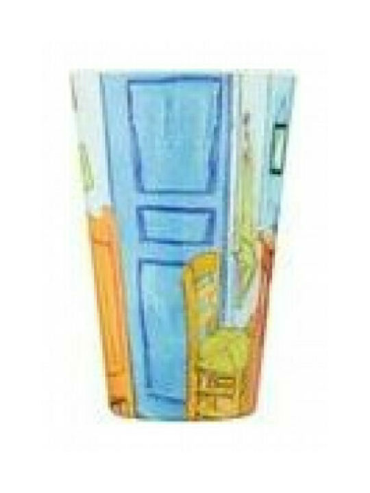 Ecoffee Cup Van Gogh Bedroom Bamboo Cup with Lid Blue 400ml