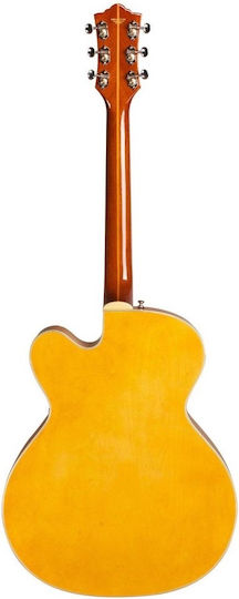 Guild X-175B Manhattan Vibrato Elektrische Gitarre ES mit SS Tonabnehmerkonfiguration Blonde
