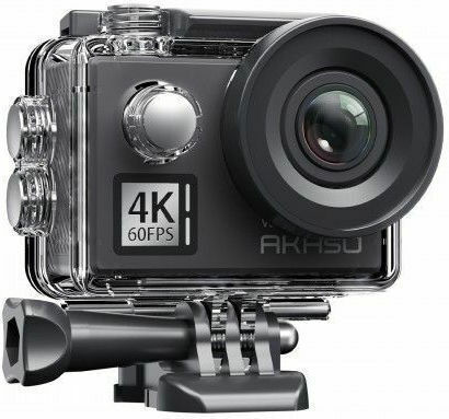 Akaso V50 Pro Cameră De Acțiune 4K Ultra HD Rezistentă La Apă Standard Cu Ecran Tactil 2" Și Wi-Fi Neagră
