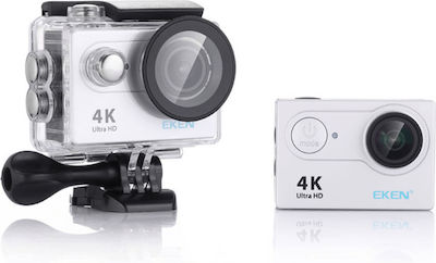 Eken H9R Action 4K Ultra HD Camera Waterpoof with Case Wi-Fi Connected with Display 2" Silver