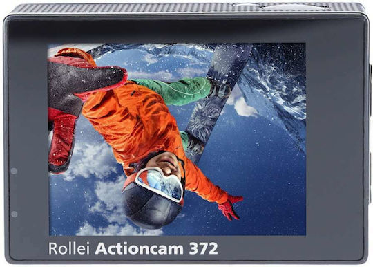 Rollei Actioncam 372 Action Camera HD (720p) Υποβρύχια (με Θήκη) με Οθόνη 2" και Wi-Fi Μαύρη