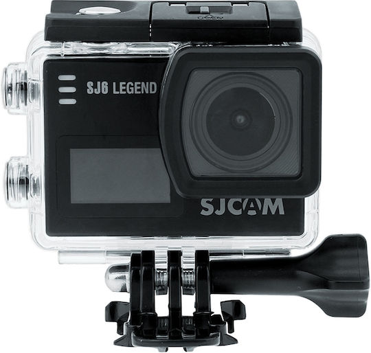 SJCAM SJ6 Legend Action Camera 4K Ultra HD Underwater (With Case) Standard With 2" Touch Screen And Wi-Fi Black