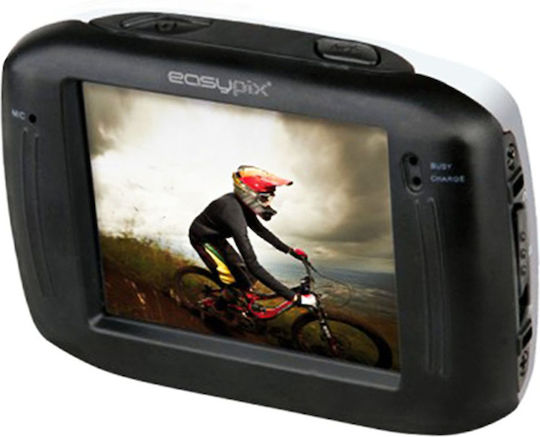 EasyPix GoXtreme Race Action-Kamera HD (720p) Unterwasser (mit Gehäuse) mit Touchscreen 2" Weiß