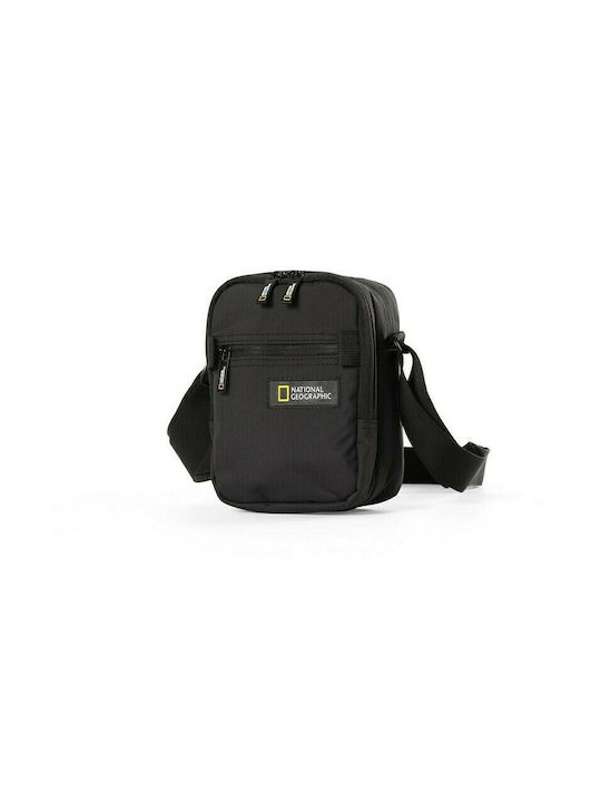 National Geographic Men's Bag Shoulder / Crossbody Black Velvet-Black Metal