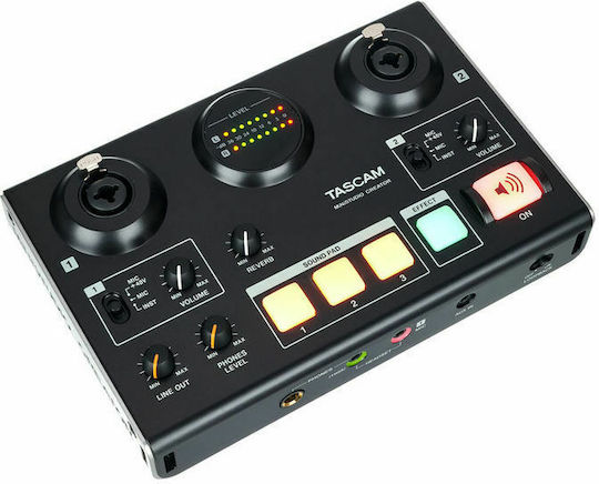 Tascam MiNiStudio Creator US-42 Εξωτερική Επαγγελματική Κάρτα Ήχου με Σύνδεση USB Black