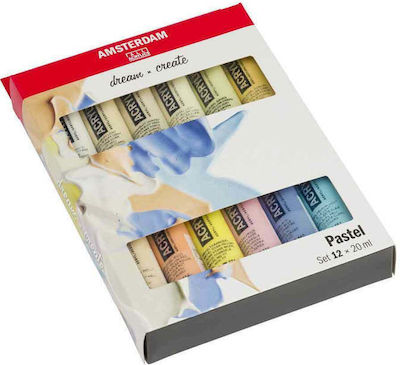 Royal Talens Amsterdam All Acrylics Standard Pastel Set Culori Acrilice Pictură 20ml 6buc 17820601