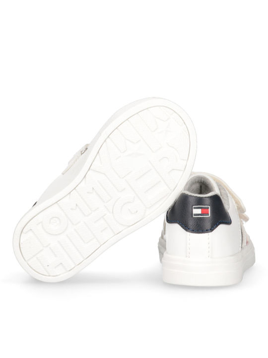 Tommy Hilfiger Παιδικά Sneakers με Σκρατς για Αγόρι Λευκά