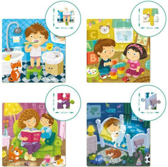 Παιδικό Puzzle Καθημερινές Συνήθειες για 3+ Ετών 72pcs Dodo