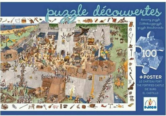 Puzzle pentru Copii Castel pentru 5+ Ani 100buc Djeco