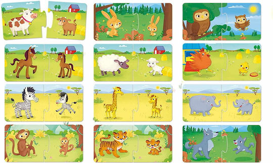 Kids Puzzle Carotina Baby Memo Animals For 1+ Years 24pcs Lisciani Giochi