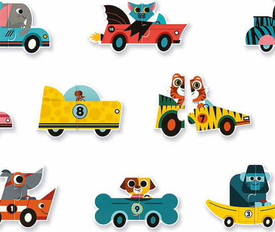 Παιδικό Puzzle Duo Racers για 2+ Ετών 20pcs Djeco