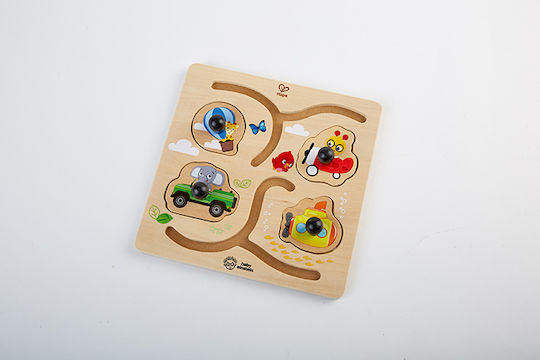 Wooden Kids Puzzle Pegged Paths To Adventure for 1+ Years 4pcs Hape