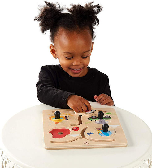 Wooden Kids Puzzle Pegged Paths To Adventure for 1+ Years 4pcs Hape