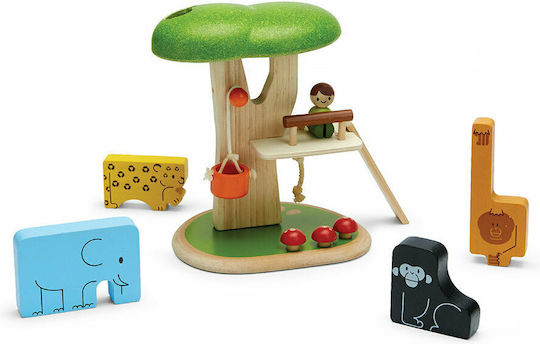 Ξύλινο Παιδικό Puzzle Σφηνώματα Ζωάκια για 2+ Ετών 7pcs Plan Toys