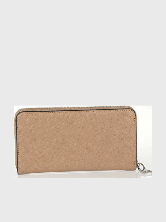 Groß Damen Geldbörse Klassisch Beige