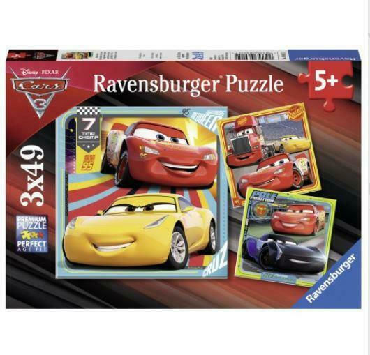 Puzzle pentru Copii Cars Legends of the Track 147buc Ravensburger
