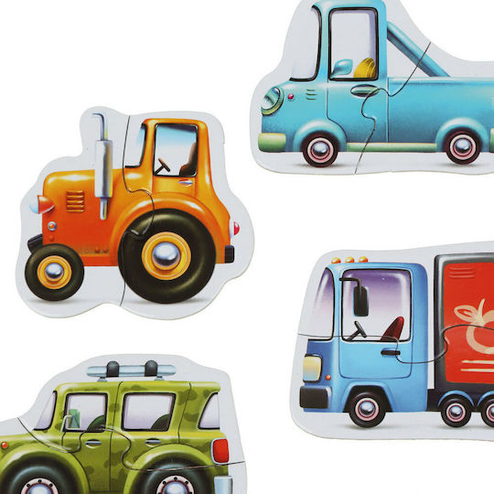 Kids Puzzle 8 in 1 Cars for 2+ Years 16pcs Cubika