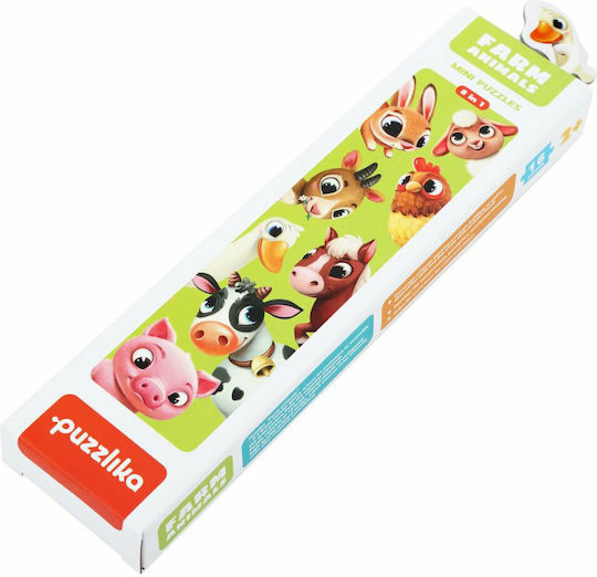 Kids Puzzle Farm Animals for 2+ years+ Years 16pcs Cubika