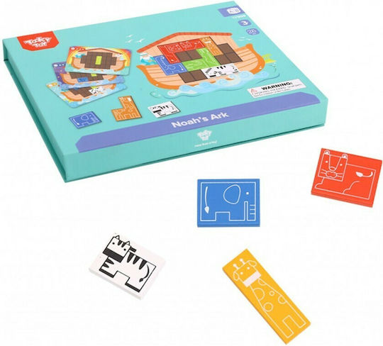 Детски Пъзел Магнитен Ноев ковчег за 3+ Години 26бр Tooky Toys
