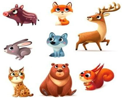 Kids Puzzle Animals of the Forest for 2+ years+ Years 16pcs Cubika