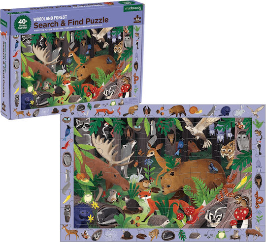 Παιδικό Puzzle Woodland Forest για 4+ Ετών 64pcs Mudpuppy