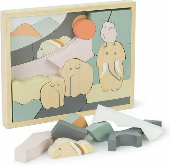 Lemnos Puzzle pentru Copii Neo an Animal pentru 3+ ani+ Ani 23buc Kids Concept