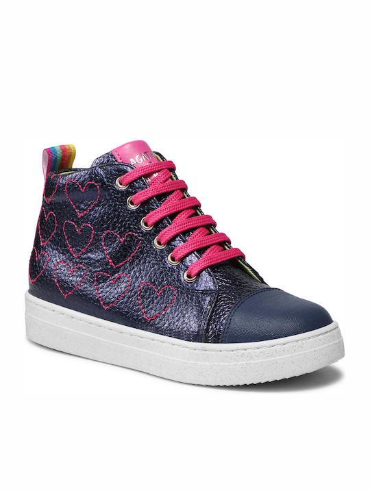Kinder Sneakers Hoch Anatomisch Marineblau