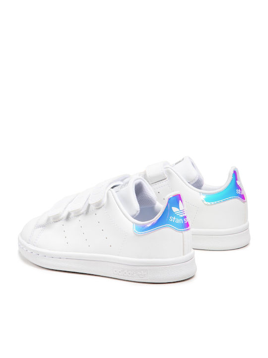 Stan Smith STAN SMITH CF C Kids Sneakers with Scratch Cloud White / Silver Metallic