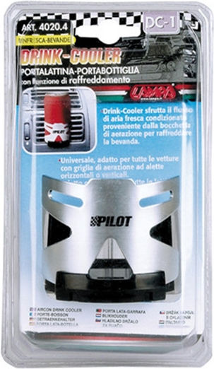 Lampa Ποτηροθήκη Αυτοκινήτου Silver DC-1 1 Θέσης για Αεραγωγό σε Ασημί Χρώμα