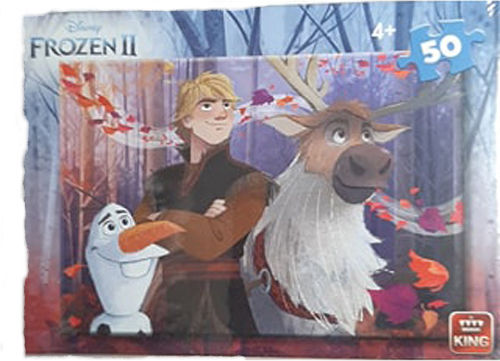 Kids Puzzle Frozen II A+B for 4+ years old+ Years 50pcs (Various Designs) 1pc King Puzzles