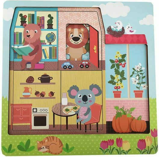 Παιδικό Puzzle House για 3+ Ετών 6pcs Magni