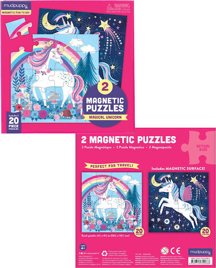 Παιδικό Puzzle Unicorn Magnetic για 4+ Ετών 20pcs Mudpuppy