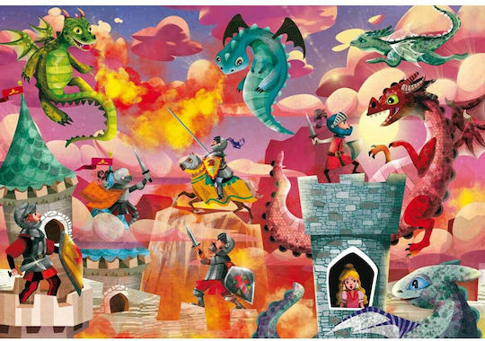Kids Puzzle Knights The Brave Defenders of the Castle for 5+ years+ Years 2pcs Ellinoekdotiki