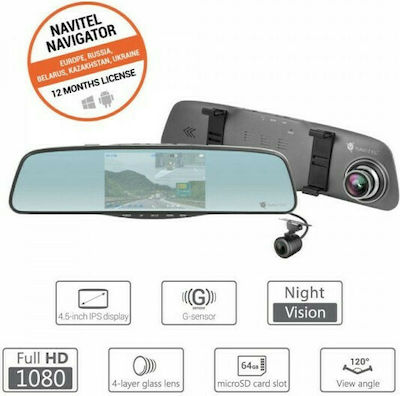 Navitel MR250 Autokamera DVR 1080P mit Bildschirm 5" mit Clip