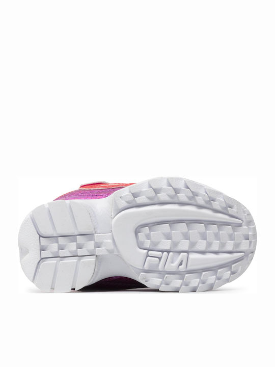 Disruptor E Kinder Sneakers mit Klettverschluss Fuchsie