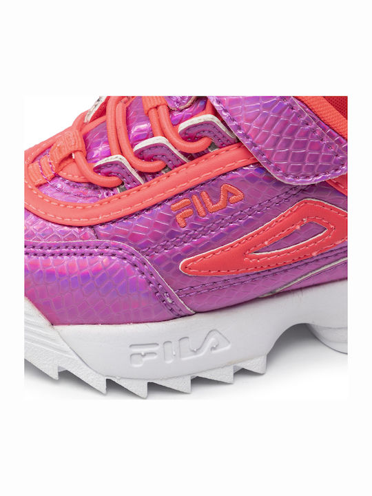 Disruptor E Kinder Sneakers mit Klettverschluss Fuchsie