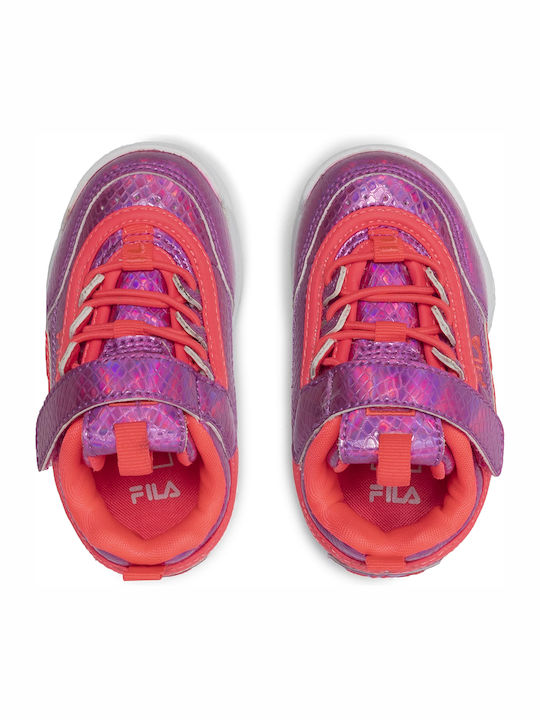 Disruptor E Kinder Sneakers mit Klettverschluss Fuchsie