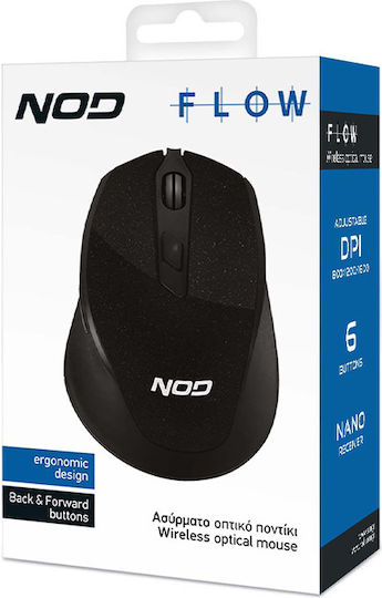 NOD Flow Ασύρματο Ποντίκι Μαύρο