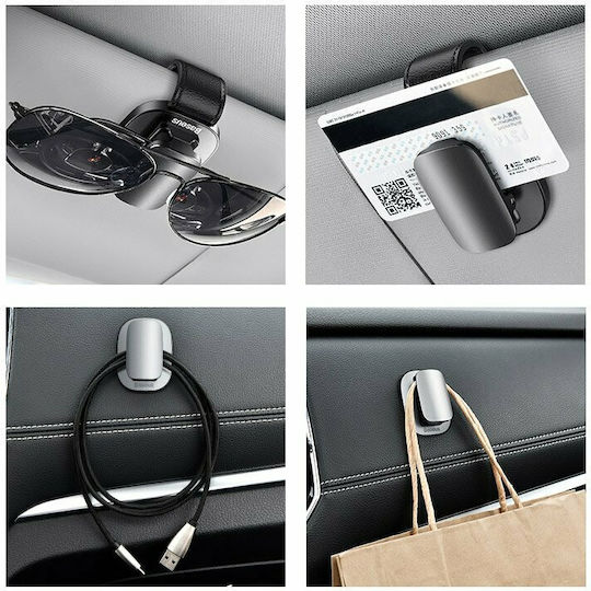 Baseus Car Sunglasses Case Ασημί