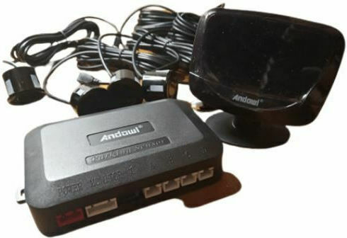 Andowl Car Parking System with Screen and 4 Sensors in Black Color