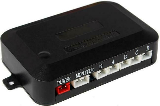 Andowl Car Parking System License Plate Frame with Camera / Buzzer and 2 Sensors in Black Color