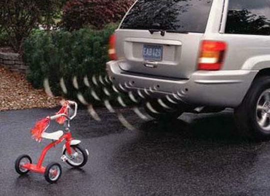 Andowl Car Parking System with Screen and 4 Sensors in Black Color