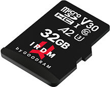 GoodRAM IRDM M2AA A2 microSDXC 32GB U3 V30 A2 UHS-I 170MB/s με αντάπτορα