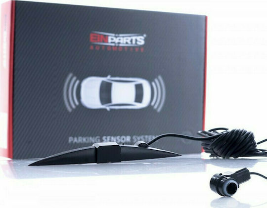 Einparts Car Parking System with Screen and 4 Sensors in Black Color